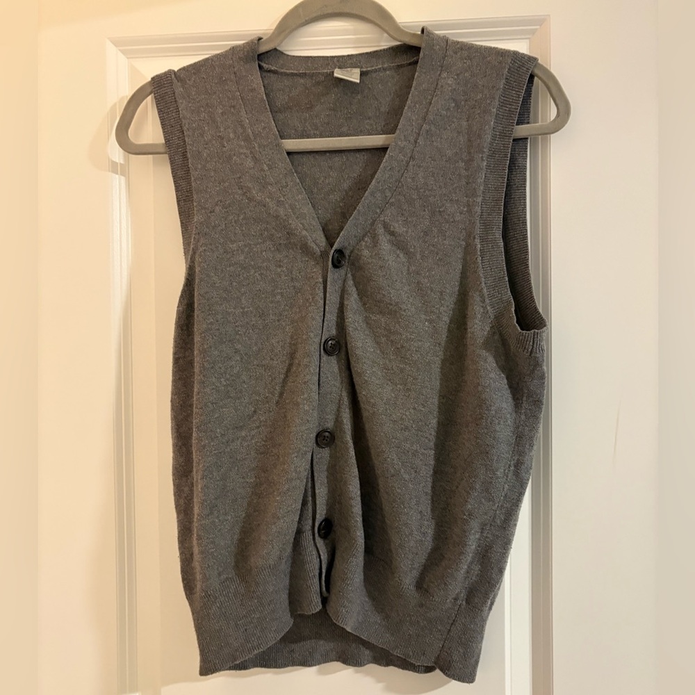 GAP Charcoal Knit Vest size XS